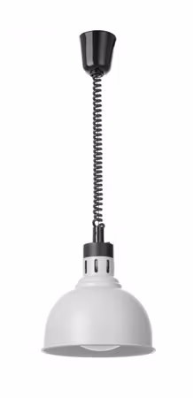 Rise och fall heat lamp, dome-shaped, HENDI, Vit, 230V/250W, ⌀250x(H)207mm