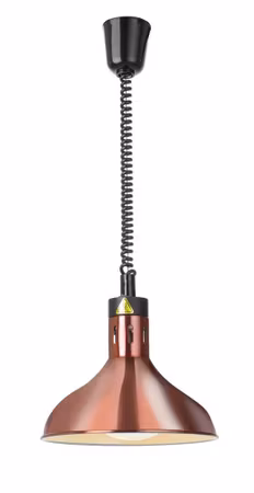 Rise och fall heat lamp, bell-shaped, HENDI, Copper, 230V/250W, ⌀295x(H)207mm
