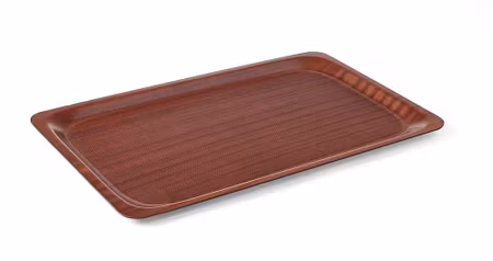 Serveringsbricka, rectangular, non-slip, laminated, AmerBox, Mahogany, 430x610mm
