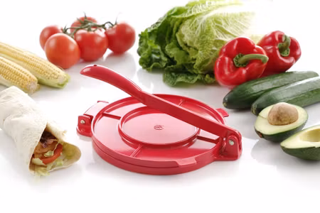 Tortilla Press, HENDI, Röd, 250x200x(H)95mm
