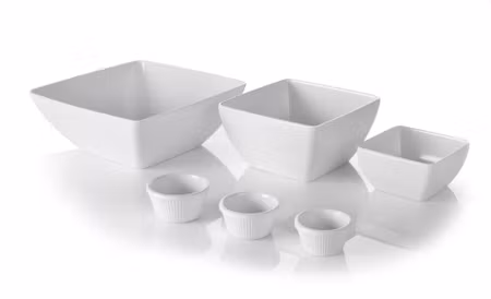 Square bowl, HENDI, Vit, 130x130x(H)65mm