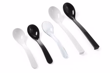 Salad spoon, HENDI, 0,03L, Vit, 235x55mm