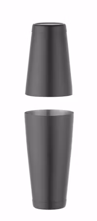 Tin-on-Tin Boston shaker, BarUp, 0,8L, Svart, ⌀90mm