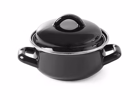 Soup & gravy Panna - med Lock, HENDI, 0,5L, Svart, ⌀135x(H)105mm