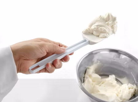 Scraper spoon shaped, HENDI, Kitchen Line, Vit, 254x57mm