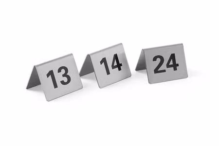 Tablestand numbers, HENDI, Numbers 13-24, 50x35x(H)40mm