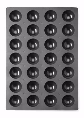 Silikon mould SEMI-SPHERE, HENDI, 600x395x(H)35mm, Round