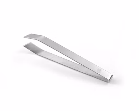 Fish bone tweezers, slanted head, HENDI, (L)120mm