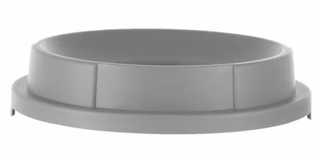 Open cover för round waste bin, AmerBox, fits 691038, Light grey, ⌀570x(H)135mm