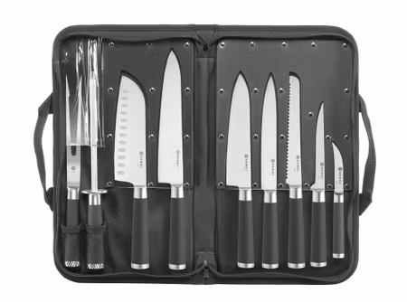 Kniv set - 9-st. , HENDI, Svart, 445x260x(H)65mm