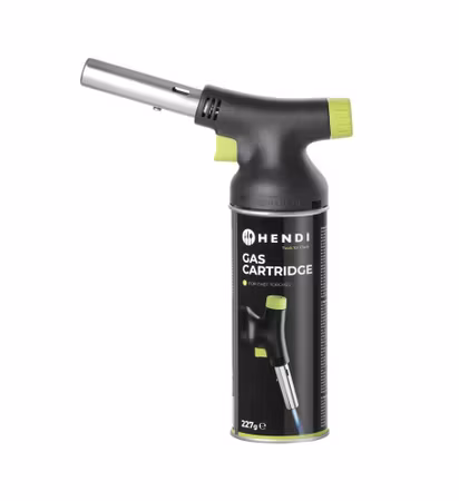 HENDI Jet chefs' torch – set med cartridge, HENDI, designad av Robert Bronwasser, 175x68x(H)260mm