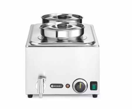 set: Bain-marie Ranger + 2x 4L container med Lock, HENDI, GN (H)150mm, 8L, 230V/1000W, 604x332x(H)315mm