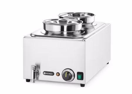 set: Bain-marie Ranger + 2x 4L container med Lock, HENDI, GN (H)150mm, 8L, 230V/1000W, 604x332x(H)315mm