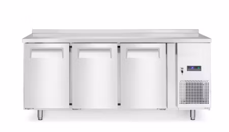 Kylbänk, 3 doors, Arktic, Profi Line, With backsplash, 334L, 230V/400W, 700x1795x(H)839mm