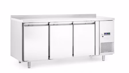 Frys counter, 3 doors, Arktic, Profi Line, With backsplash, 334L, 230V/600W, 700x1795x(H)839mm
