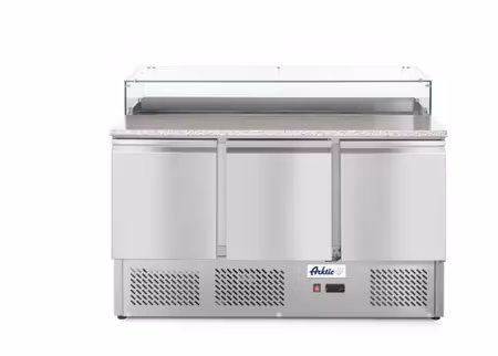 Three door pizza counter 380L, Arktic, 254L, 230V/310W, 700x1365x(H)1120mm