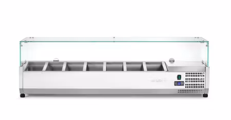 Refrigerated Bänkmodell server GN 1/4, Arktic, 7x GN 1/4, GN 1/4, 31,5L, 230V/180W, 335x1505x(H)460mm