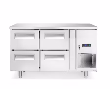 Kylbänk, 4 drawers, Arktic, Profi Line, Without backsplash, 90L, 230V/250W, 1360x700x(H)755mm