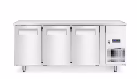 Kylbänk, 3 doors, Arktic, Profi Line, Without backsplash, 334L, 230V/400W, 700x1795x(H)839mm