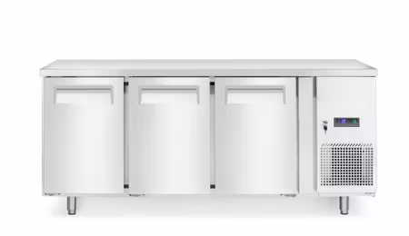 Frys counter, 3 doors, Arktic, Profi Line, Without backsplash, 334L, 230V/600W, 700x1795x(H)839mm