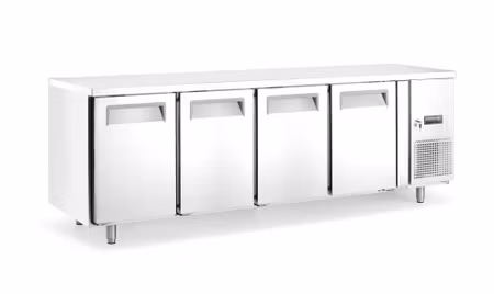 Kylbänk, 4 doors, Arktic, Profi Line, Without backsplash, 450L, 230V/400W, 700x2230x(H)839mm