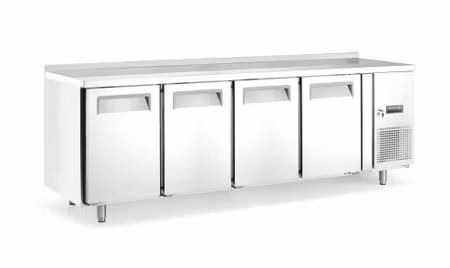 Kylbänk, 4 doors, Arktic, Profi Line, With backsplash, 450L, 230V/400W, 700x2230x(H)839mm