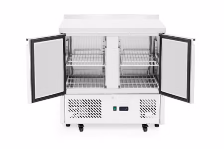 Kylbänk, 2 doors, Arktic, With backsplash, 169L, Silver, 230V/220W, 900x700x(H)908mm