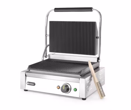 Kontaktgrill Panini, HENDI, Silver, 220-240V/2200W, 430x375x(H)216mm