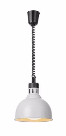 Rise och fall heat lamp, dome-shaped, HENDI, Vit, 230V/250W, ⌀250x(H)207mm