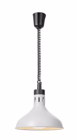 Rise och fall heat lamp, bell-shaped, HENDI, Vit, 230V/250W, ⌀295x(H)207mm