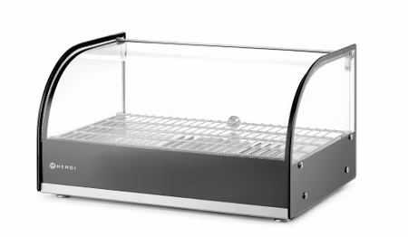 Heated Bänkmodell display, HENDI, single level, Svart, 230V/800W, 554x376x(H)311mm