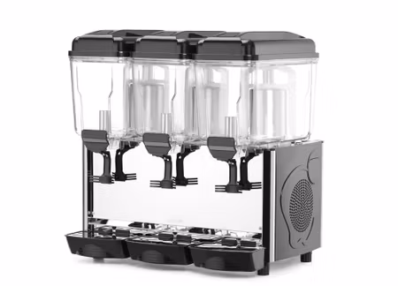Juice dispenser, Arktic, 3 containers, Svart, 230V/450W, 445x630x(H)655mm