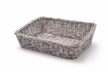 Bakery basket angled, HENDI, Light grey, 400x300x(H)120mm