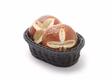 Bakery basket oval, HENDI, Svart, 190x120x(H)60mm