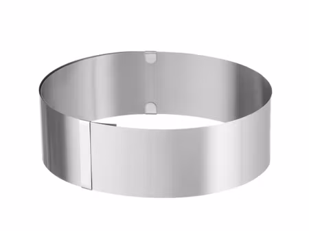 Cake ring, Justerbar, HENDI, Silver, ⌀320x(H)70mm, Round
