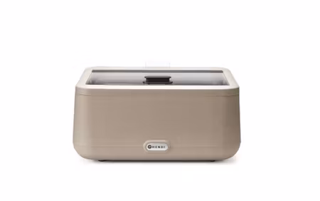 Värmehållningsfat UNIQ, HENDI, designad av Robert Bronwasser, GN 2/3, Beige, 230V/500W, 433x403x(H)248mm
