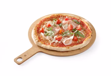 Pizza board med handtag, HENDI, ⌀406x(H)6mm