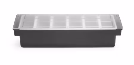 Condiment holder, BarUp, 6 containers, 480x150x(H)100mm