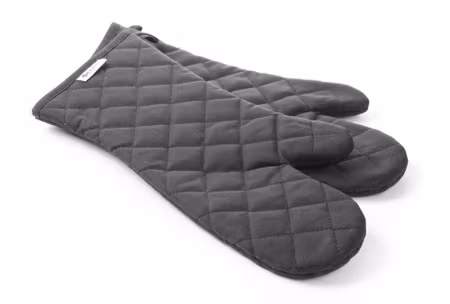 Ugn mitts, HENDI, med flame-retardant coating, Svart, 2 pcs., (L)380mm