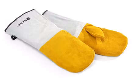 Värmetålig leather Grill mitts - 2 pcs, HENDI, 2 pcs., (L)460mm