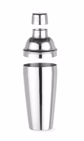 Cobbler shaker 3-part, BarUp, 0,75L, ⌀80x(H)240mm