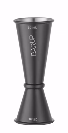 Jigger 25/50 ml, BarUp, Svart, ⌀44x(H)110mm