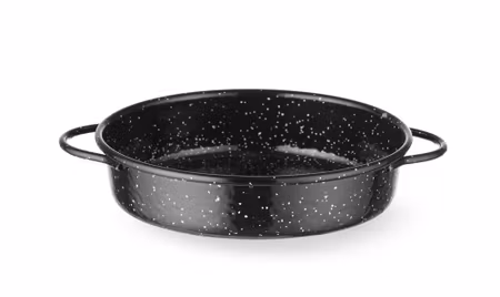 Casserole dish, enamelled, HENDI, Svart, ⌀200x(H)45mm, Round