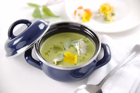 Soup & gravy Panna - med Lock, HENDI, 0,3L, Blå, ⌀115x(H)90mm