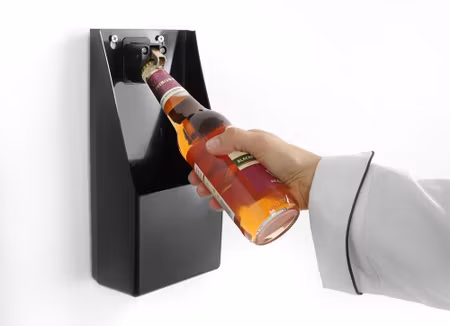 Bottle opener med catcher bin, BarUp, 135x70x(H)295mm