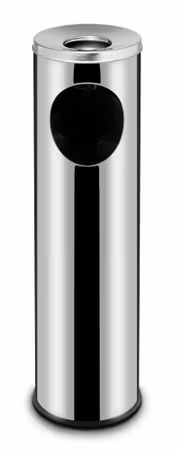 Standing waste bin med ashtray, HENDI, 33L, ⌀240x(H)660mm
