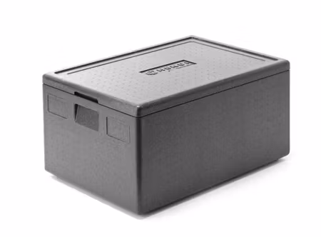 Thermal insulation container, HENDI, Kitchen Line, GN 1/1, 80L, Svart, 685x485x(H)360mm