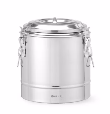Insulated portable container, HENDI, Kitchen Line, 11L, Silver, ⌀300x(H)345mm