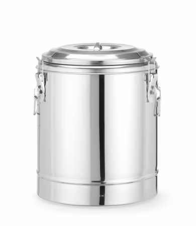 Insulated portable container, HENDI, Kitchen Line, 23L, Silver, ⌀350x(H)440mm