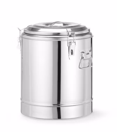 Insulated portable container, HENDI, Kitchen Line, 23L, Silver, ⌀350x(H)440mm